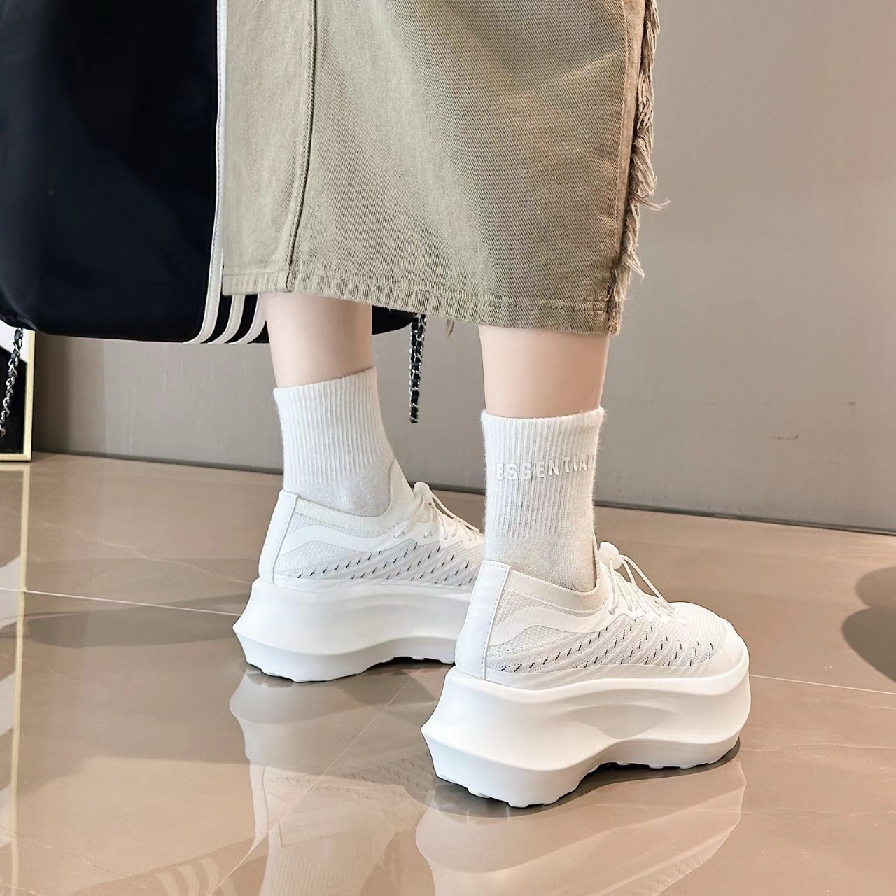 Thick-soled Mesh Dad Shoes Wom - Men'S Shoes Hoka Sale 评论和价格