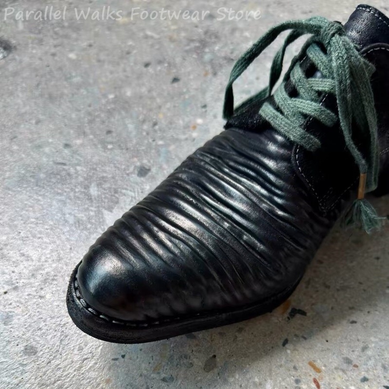 Mens Pleated Leather Derby Sho - Men'S Shoes Smart 评论和价格