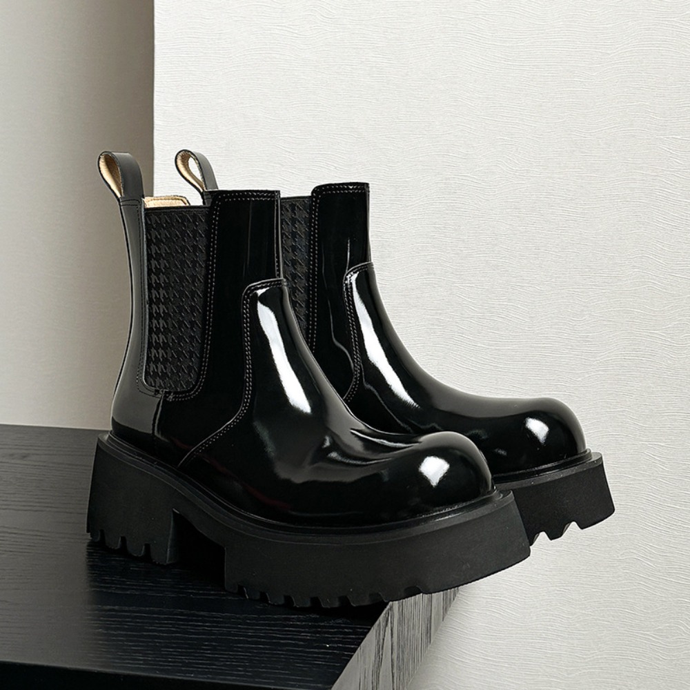 Winter Men Chelsea Boots Invis - Men'S Shoes With Height Increase 评论和价格
