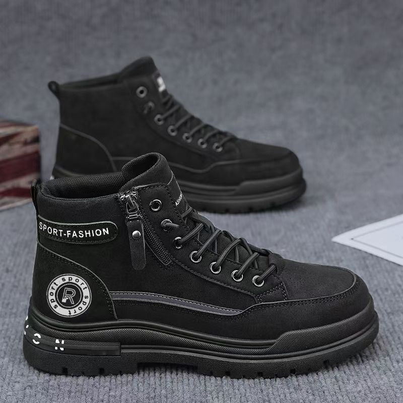 Men Retro High Top Work Boots  - Men'S Shoes Hoka Sale 评论和价格