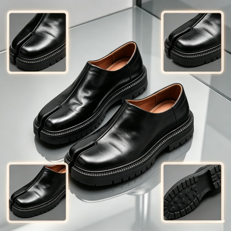 Men Split Toe Leather Loafers  - Men'S Shoes Hey Dude 评论和价格