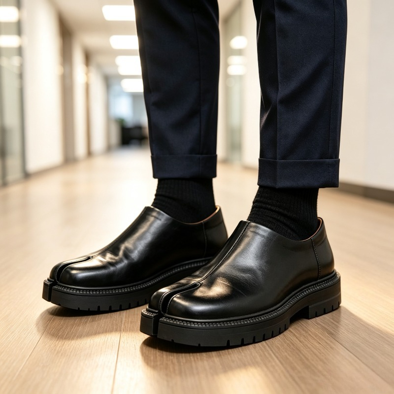 Men Split Toe Leather Loafers  - Men'S Shoes Hey Dude 评论和价格